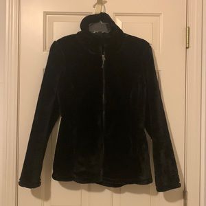 32 degrees Soft Fuzzy zip up black small